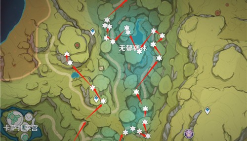 原神树王圣体菇采集路线图 须弥树王菇位置在哪